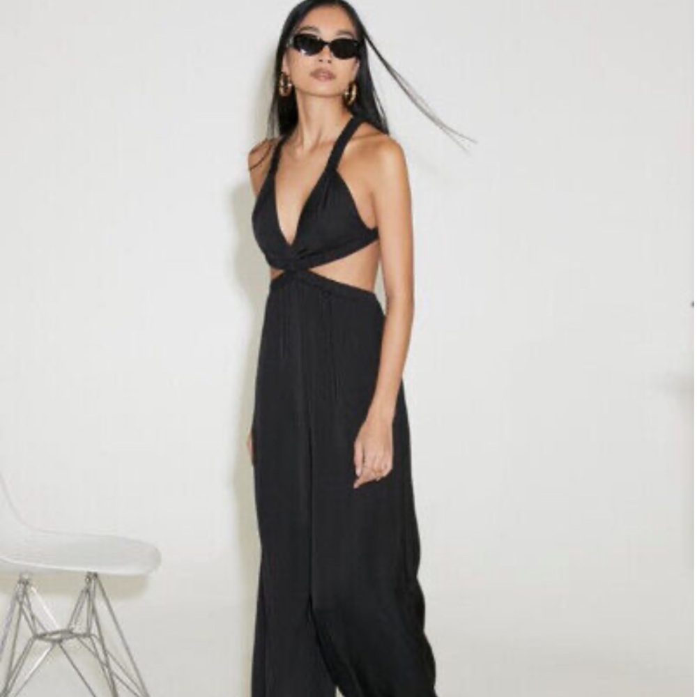 Forever 21 Flowy Black Jumpsuit